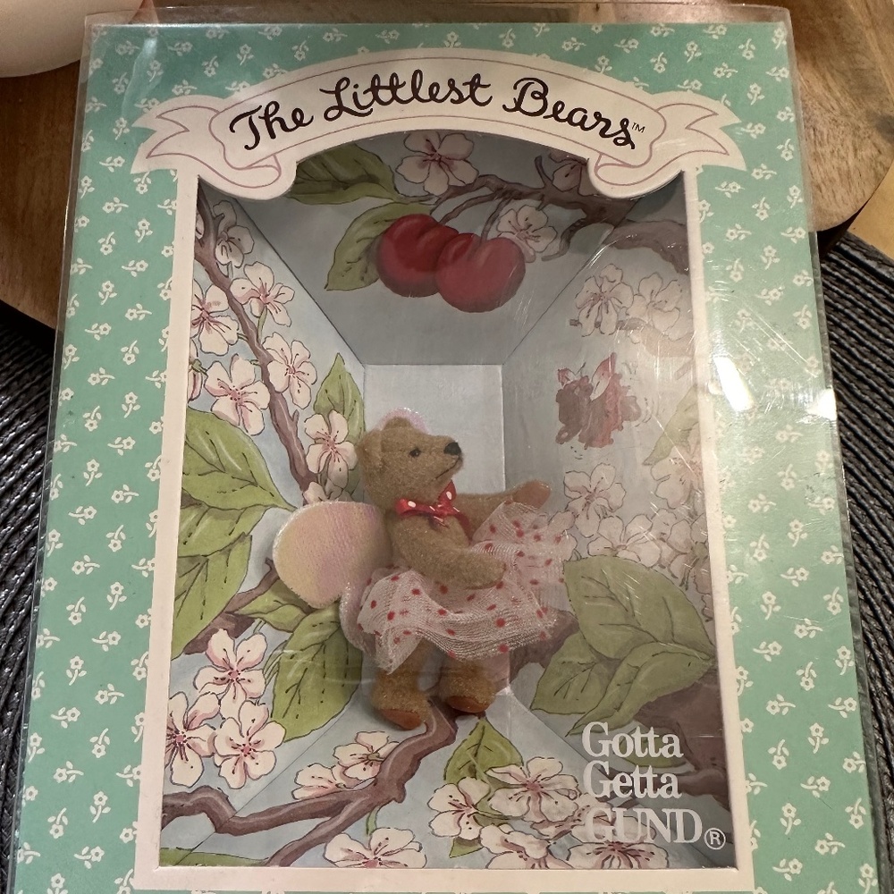 Littlest Bears by Gund #7013 CHERRY TREE FAERIE, 2.5" NEW from Retail Store